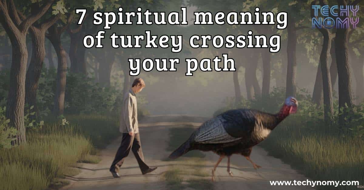 spiritual meaning of turkey crossing your path